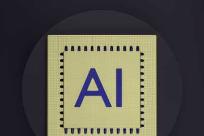 a computer chip with the letter a on it