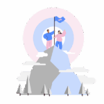 achievement, success, mountain, clouds, people, challenge, coaching, nature, dream, reach goal, improvement, skills, career, leadership, motivation, inspiration, strategy, business, concept, cut out