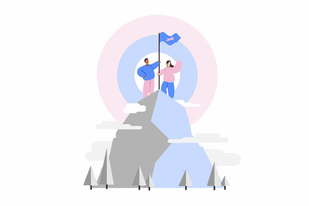 achievement, success, mountain, clouds, people, challenge, coaching, nature, dream, reach goal, improvement, skills, career, leadership, motivation, inspiration, strategy, business, concept, cut out