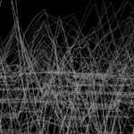 White lines crisscross against a black background.