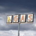 Gas sign in rural Arizona