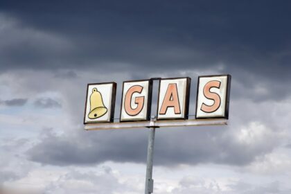 Gas sign in rural Arizona