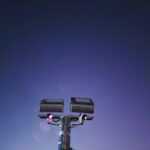 grey light post