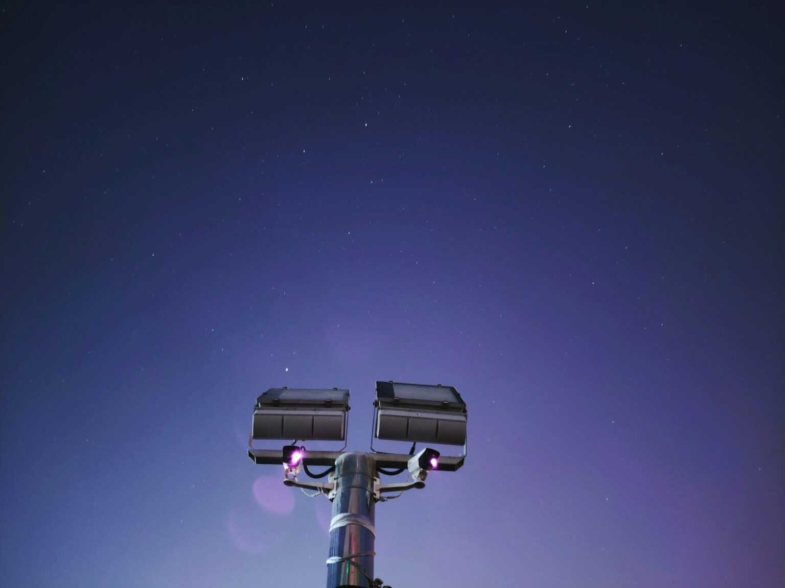 grey light post