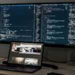 turned on laptop computer