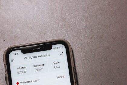 white samsung android smartphone on brown table