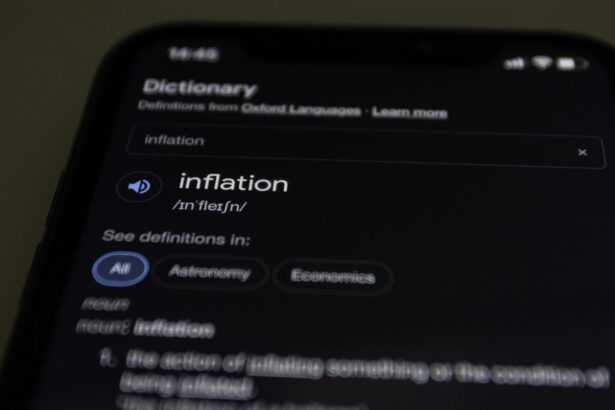 a close up of a cell phone with information on the screen