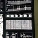 a black and white poster with a bunch of diagrams on it