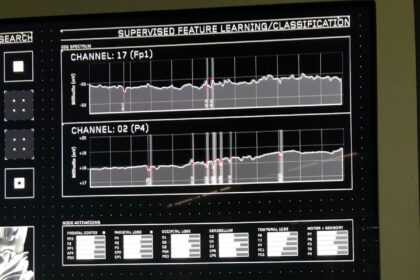 a black and white poster with a bunch of diagrams on it