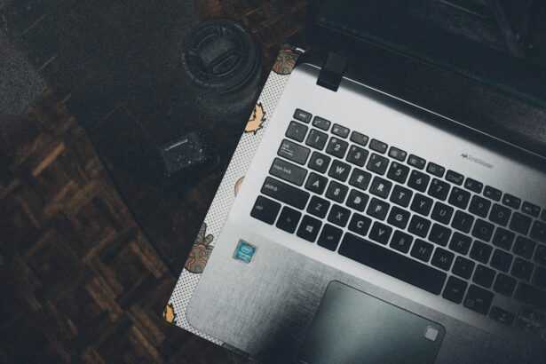 black and silver laptop computer