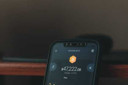 a screen shot of a smart phone sitting on a table