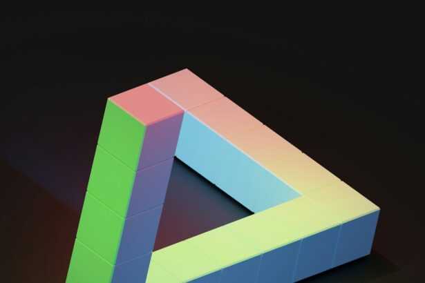 a 3d image of a triangular shaped object