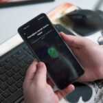 a person holding a phone