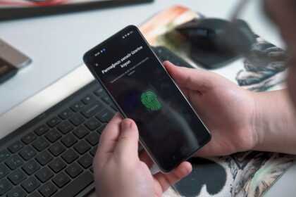 a person holding a phone