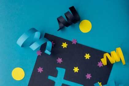 a birthday card with the number three on it