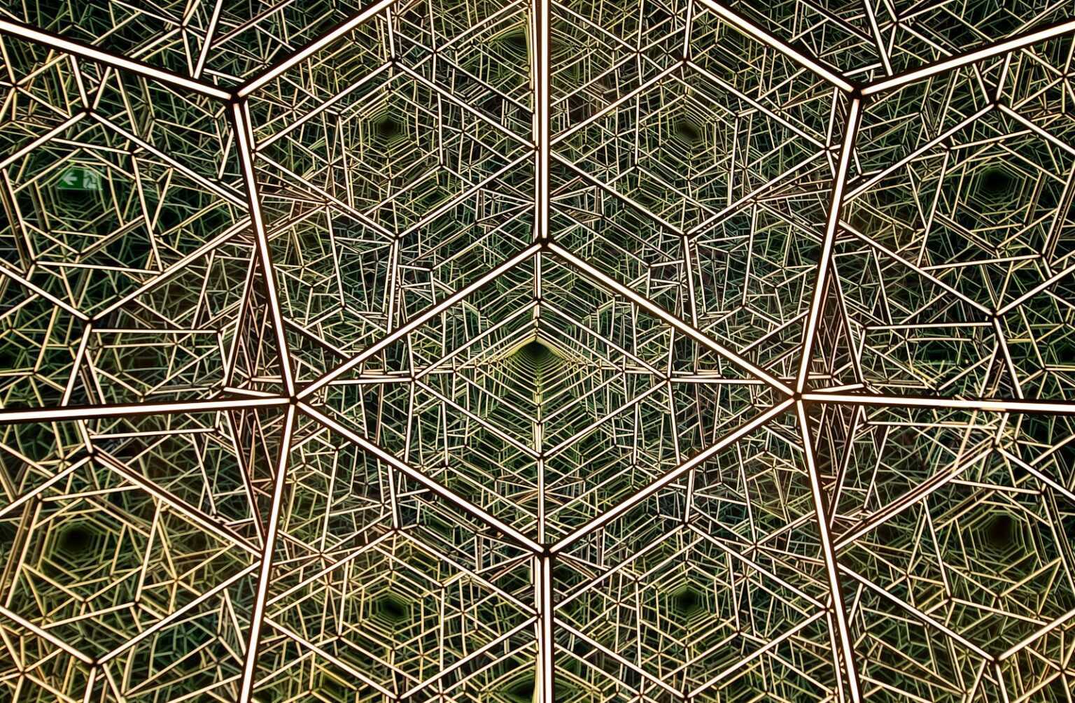 a close up view of a metal structure